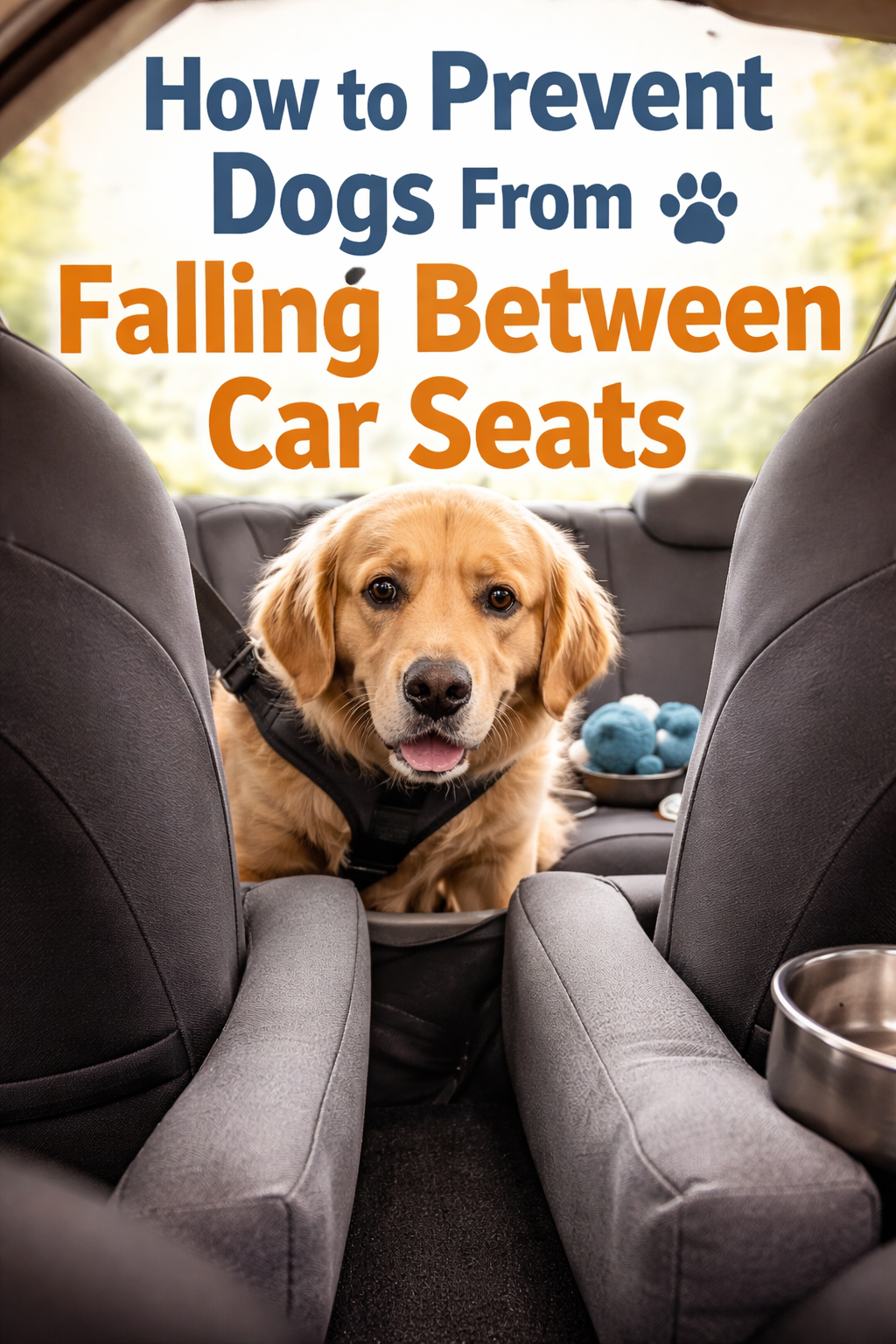 How to Prevent Dogs From Falling Between Car Seats